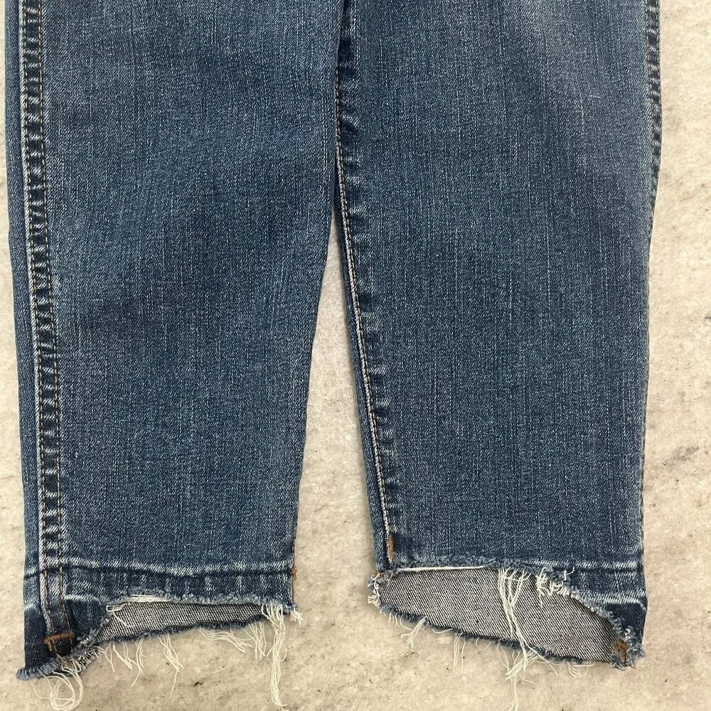 MADEWELL High Riser Skinny Distressed Jeans Drop Hem Ankle  Size 2